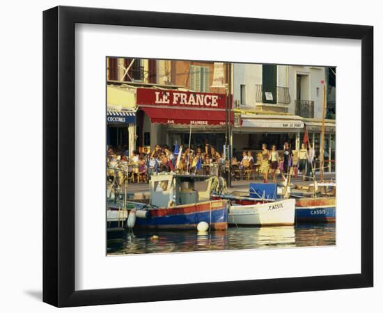 View across the Harbour in the Evening, Cassis, Bouches-Du-Rhone, Cote D'Azur, Provence, France-Tomlinson Ruth-Framed Photographic Print