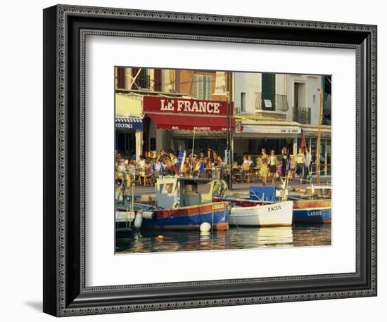 View across the Harbour in the Evening, Cassis, Bouches-Du-Rhone, Cote D'Azur, Provence, France-Tomlinson Ruth-Framed Photographic Print