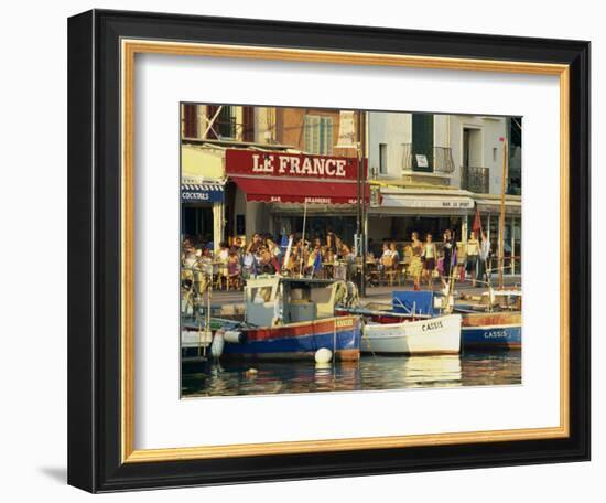 View across the Harbour in the Evening, Cassis, Bouches-Du-Rhone, Cote D'Azur, Provence, France-Tomlinson Ruth-Framed Photographic Print