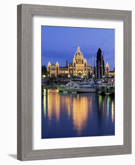 View Across the Inner Harbour to the Parliament Buildings, British Columbia (B.C.), Canada-Ruth Tomlinson-Framed Photographic Print