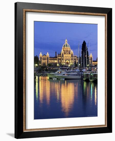 View Across the Inner Harbour to the Parliament Buildings, British Columbia (B.C.), Canada-Ruth Tomlinson-Framed Photographic Print