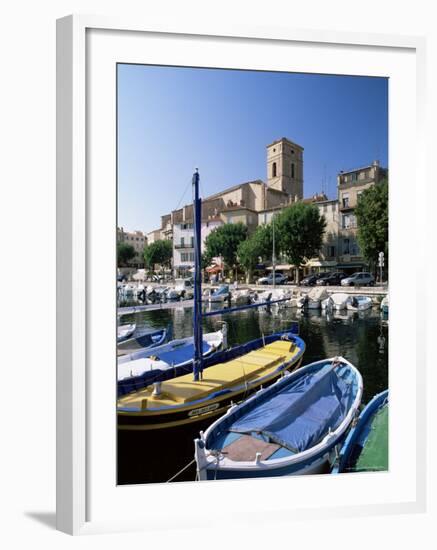 View Across the Old Harbour, La Ciotat, Bouches Du Rhone, Provence, France, Mediterranean-Ruth Tomlinson-Framed Photographic Print