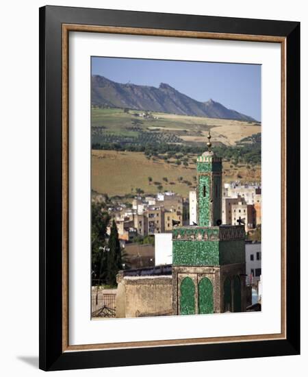 View across the Old Medina of Fes, Morocco-Julian Love-Framed Photographic Print