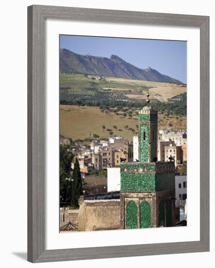 View across the Old Medina of Fes, Morocco-Julian Love-Framed Photographic Print