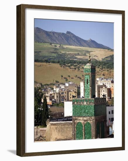 View across the Old Medina of Fes, Morocco-Julian Love-Framed Photographic Print