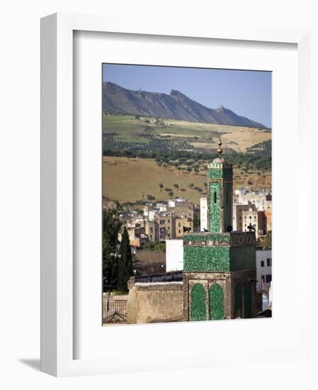 View across the Old Medina of Fes, Morocco-Julian Love-Framed Photographic Print