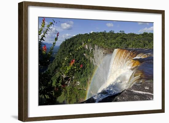 View across the Rim of Kaieteur Falls, Guyana, South America-Mick Baines & Maren Reichelt-Framed Photographic Print