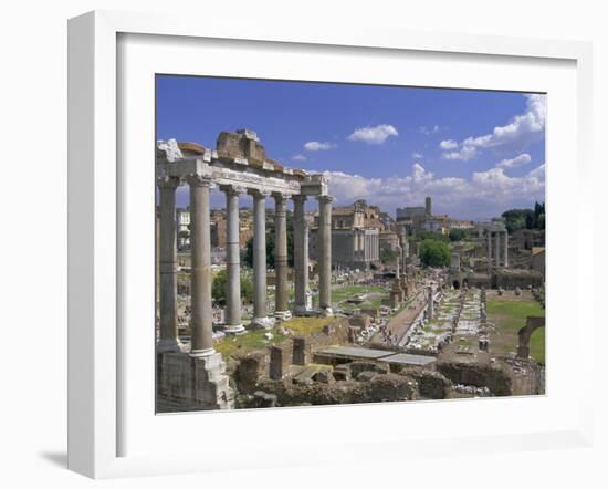 View Across the Roman Forum, Rome, Lazio, Italy, Europe-John Miller-Framed Photographic Print