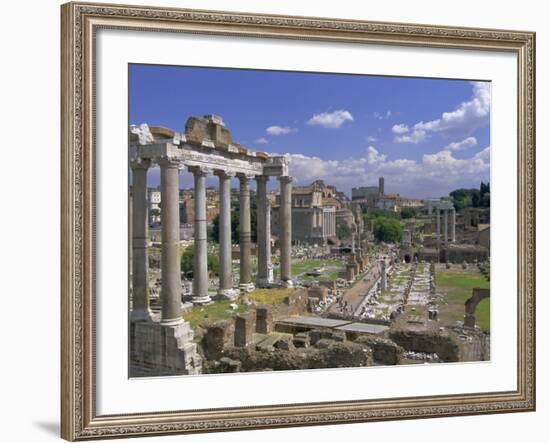 View Across the Roman Forum, Rome, Lazio, Italy, Europe-John Miller-Framed Photographic Print
