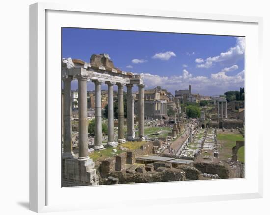 View Across the Roman Forum, Rome, Lazio, Italy, Europe-John Miller-Framed Photographic Print