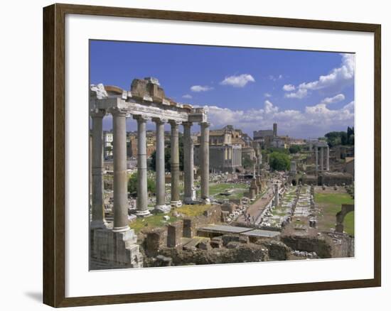 View Across the Roman Forum, Rome, Lazio, Italy, Europe-John Miller-Framed Photographic Print