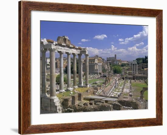 View Across the Roman Forum, Rome, Lazio, Italy, Europe-John Miller-Framed Photographic Print