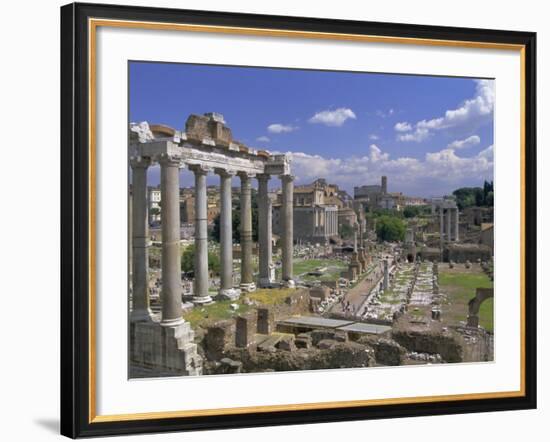 View Across the Roman Forum, Rome, Lazio, Italy, Europe-John Miller-Framed Photographic Print