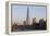 View across the Thames of the Shard, London Bridge Tower, Se1, London-Julian Castle-Framed Stretched Canvas