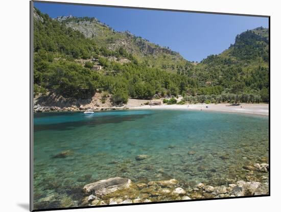 View across the Turquoise Waters of Cala Tuent Near Sa Calobra, Mallorca, Balearic Islands, Spain, -Ruth Tomlinson-Mounted Photographic Print