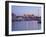 View across the Vieux Port to the Illuminated Fort St.-Nicolas at Dusk, Marseille-Ruth Tomlinson-Framed Photographic Print