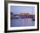 View across the Vieux Port to the Illuminated Fort St.-Nicolas at Dusk, Marseille-Ruth Tomlinson-Framed Photographic Print