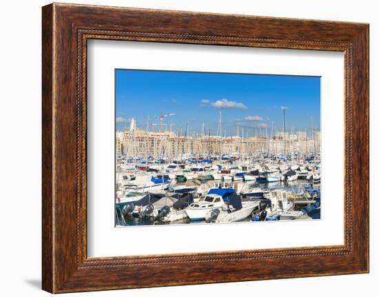 View across the Vieux Port-Nico Tondini-Framed Photographic Print