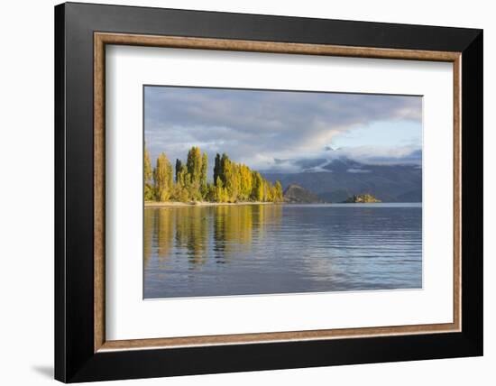 View across tranquil Lake Wanaka, autumn, Roys Bay, Wanaka, Queenstown-Lakes district, Otago, South-Ruth Tomlinson-Framed Photographic Print