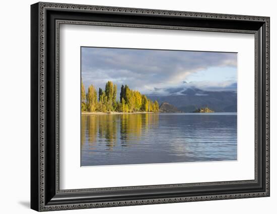 View across tranquil Lake Wanaka, autumn, Roys Bay, Wanaka, Queenstown-Lakes district, Otago, South-Ruth Tomlinson-Framed Photographic Print