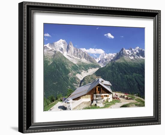 View Across Valley to the Mer De Glace and Mountains, La Flegere, Chamonix, French Alps, France-Ruth Tomlinson-Framed Photographic Print