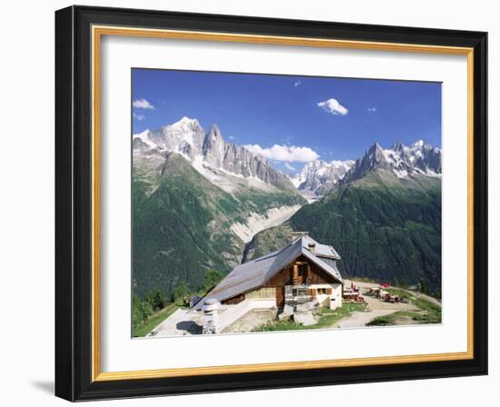 View Across Valley to the Mer De Glace and Mountains, La Flegere, Chamonix, French Alps, France-Ruth Tomlinson-Framed Photographic Print