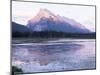 View Across Vermilion Lakes to Mount Rundle, at Sunset, Banff National Park, Alberta, Canada-Ruth Tomlinson-Mounted Photographic Print