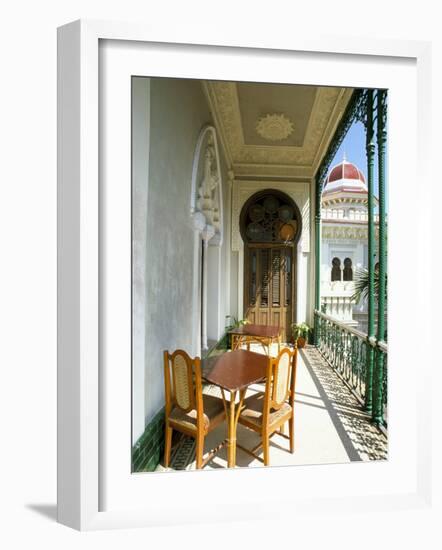 View Along Balcony at the Palacio De Valle, Cienfuegos, Cuba, West Indies, Central America-Lee Frost-Framed Photographic Print