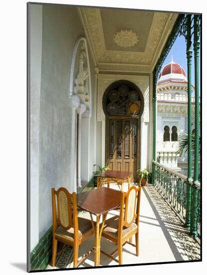 View Along Balcony at the Palacio De Valle, Cienfuegos, Cuba, West Indies, Central America-Lee Frost-Mounted Photographic Print