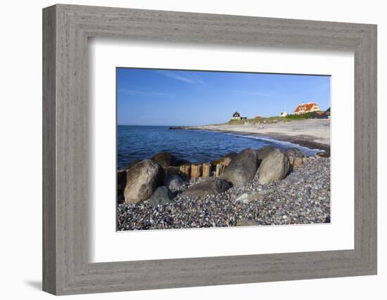 View Along Beach, Gammel Skagen, Jutland, Denmark, Scandinavia, Europe-Stuart Black-Framed Photographic Print