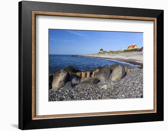 View Along Beach, Gammel Skagen, Jutland, Denmark, Scandinavia, Europe-Stuart Black-Framed Photographic Print