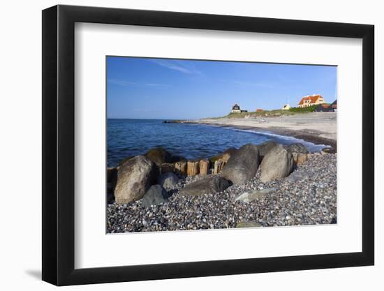 View Along Beach, Gammel Skagen, Jutland, Denmark, Scandinavia, Europe-Stuart Black-Framed Photographic Print