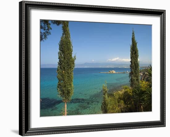 View Along Chrysochou Bay on North West Coast, Near Latsi, Cyprus, Mediterranean, Europe-Stuart Black-Framed Photographic Print