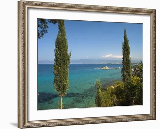 View Along Chrysochou Bay on North West Coast, Near Latsi, Cyprus, Mediterranean, Europe-Stuart Black-Framed Photographic Print