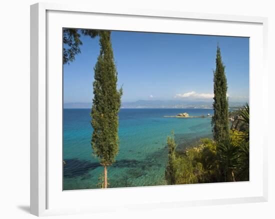 View Along Chrysochou Bay on North West Coast, Near Latsi, Cyprus, Mediterranean, Europe-Stuart Black-Framed Photographic Print