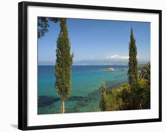 View Along Chrysochou Bay on North West Coast, Near Latsi, Cyprus, Mediterranean, Europe-Stuart Black-Framed Photographic Print