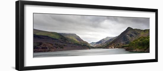 View along Llanberis Pass towards Glyder Fawr and Snowdon-Veneratio-Framed Photographic Print