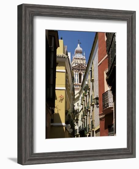 View Along Narrow Street to Ornately Decorated Church, Andalucia (Andalusia), Spain-Ruth Tomlinson-Framed Photographic Print