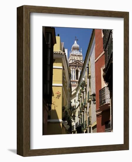 View Along Narrow Street to Ornately Decorated Church, Andalucia (Andalusia), Spain-Ruth Tomlinson-Framed Photographic Print