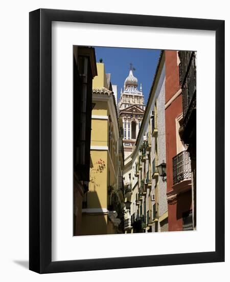 View Along Narrow Street to Ornately Decorated Church, Andalucia (Andalusia), Spain-Ruth Tomlinson-Framed Photographic Print