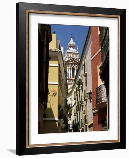 View Along Narrow Street to Ornately Decorated Church, Andalucia (Andalusia), Spain-Ruth Tomlinson-Framed Photographic Print