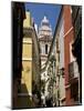 View Along Narrow Street to Ornately Decorated Church, Andalucia (Andalusia), Spain-Ruth Tomlinson-Mounted Photographic Print