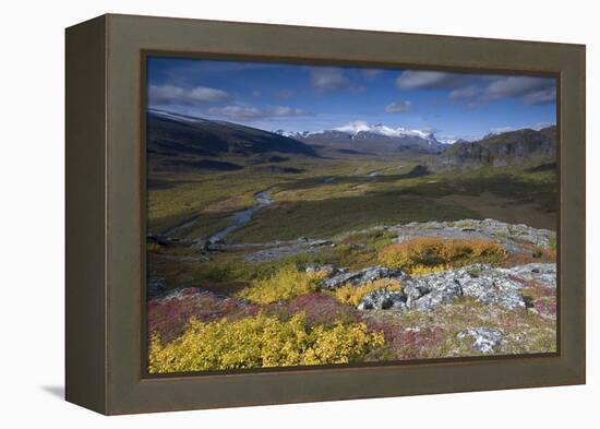 View Along Rapadalen Valley, Sarek National Park, Laponia World Heritage Site, Lapland, Sweden-Cairns-Framed Premier Image Canvas