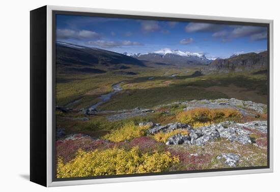 View Along Rapadalen Valley, Sarek National Park, Laponia World Heritage Site, Lapland, Sweden-Cairns-Framed Premier Image Canvas