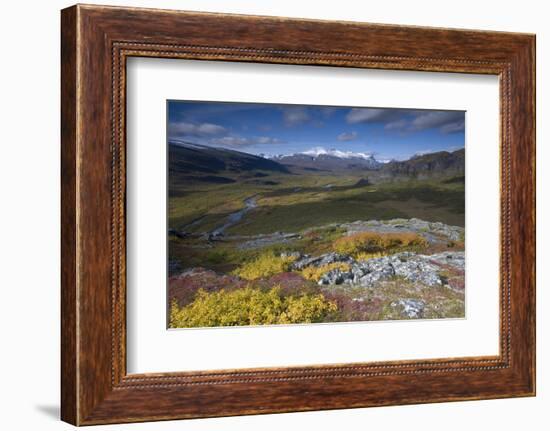 View Along Rapadalen Valley, Sarek National Park, Laponia World Heritage Site, Lapland, Sweden-Cairns-Framed Photographic Print