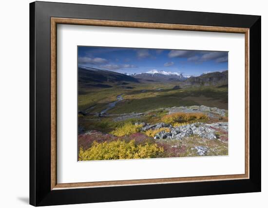 View Along Rapadalen Valley, Sarek National Park, Laponia World Heritage Site, Lapland, Sweden-Cairns-Framed Photographic Print