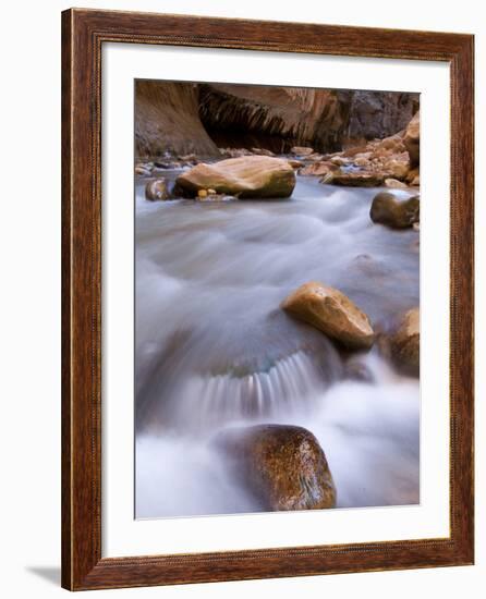 View Along the Hike Through the Zion Narrows in Southern Utah's Zion National Park-Kyle Hammons-Framed Photographic Print