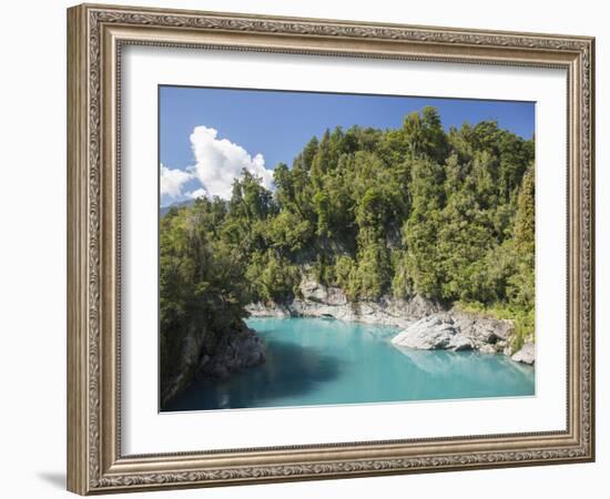 View along the Hokitika River, Hokitika Gorge, Kowhitirangi, near Hokitika, Westland district, West-Ruth Tomlinson-Framed Photographic Print