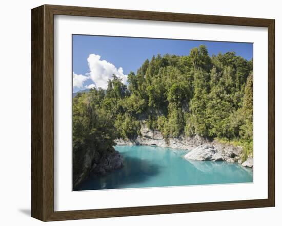 View along the Hokitika River, Hokitika Gorge, Kowhitirangi, near Hokitika, Westland district, West-Ruth Tomlinson-Framed Photographic Print