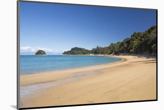 View along the sandy beach at Towers Bay, Kaiteriteri, Tasman, South Island, New Zealand, Pacific-Ruth Tomlinson-Mounted Photographic Print